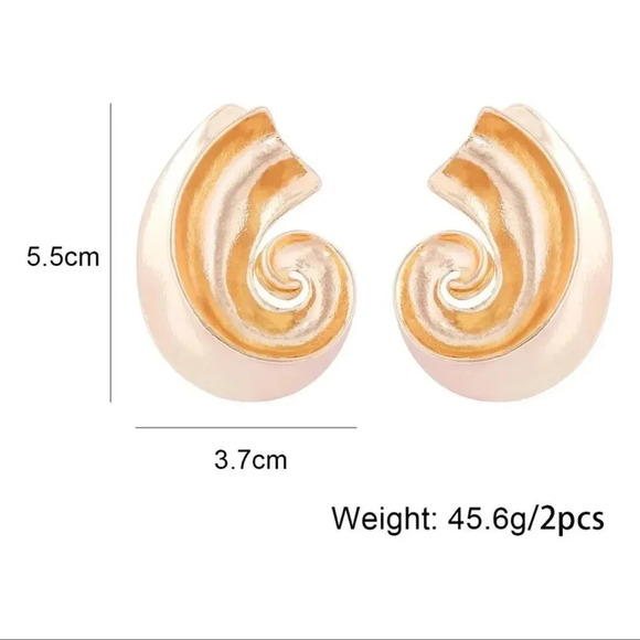 ZARA SEMI-CIRCULAR SILVER GOLD  EARRINGS - Picture 15 of 16